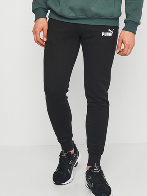 Spodnie dresowe męskie Puma Sweatpants 586748 01 M Czarne (4063697286665) - obraz 1