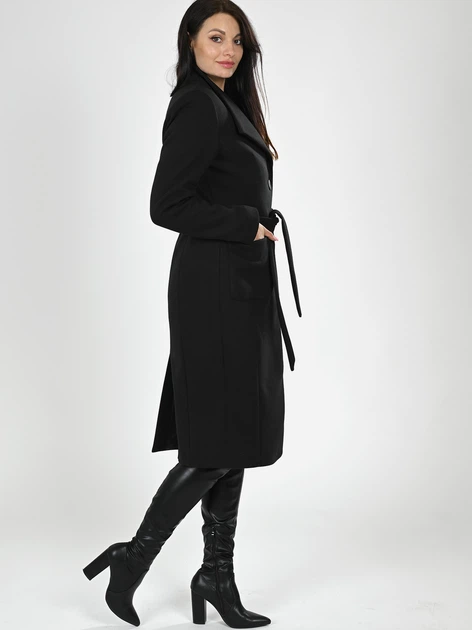 Płaszcz damski jesienny długi Gamstel Salma XL Czarny (5904905961976) - obraz 4