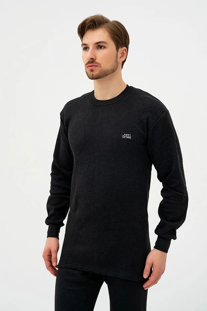 Термокомплект: лонгслів та кальсони LUX Cott's Wool 50(L) Меланжевий (88715) - Фото 5 Термокомплект: лонгслів та кальсони LUX Cott's Wool 50(L) Меланжевий (88715) - зображення 5