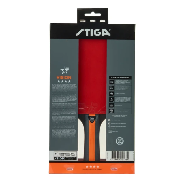 Ракетка для настольного тенниса Stiga Vision 4 Star FL (1214-3218-01) - изображение 5