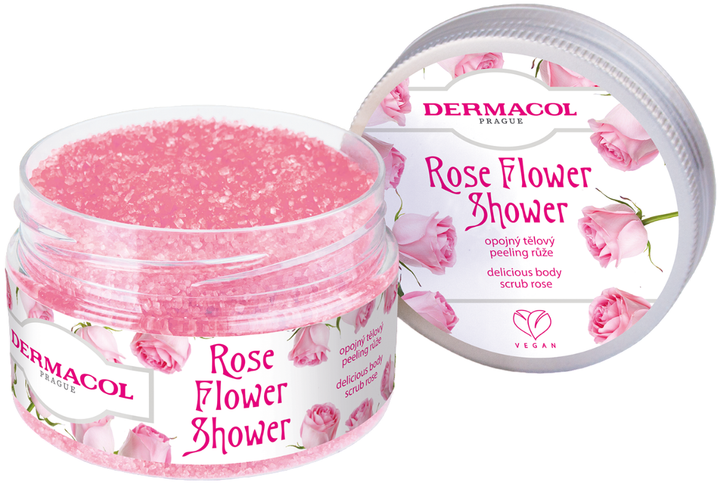 Скраб для тіла Dermacol Flower Shower Троянда 200 г (8595003124010) - зображення 2