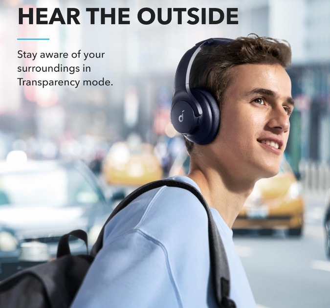 Наушники Anker SoundCore Q20i Blue - изображение 3