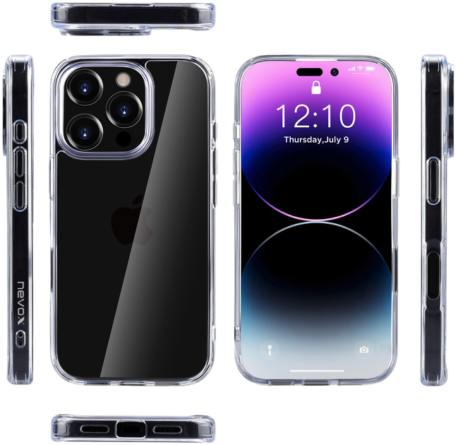 Etui plecki Nevox StyleShell SHOCKFlex do Apple iPhone 16 Pro Max Transparent (4250686413779) - obraz 6