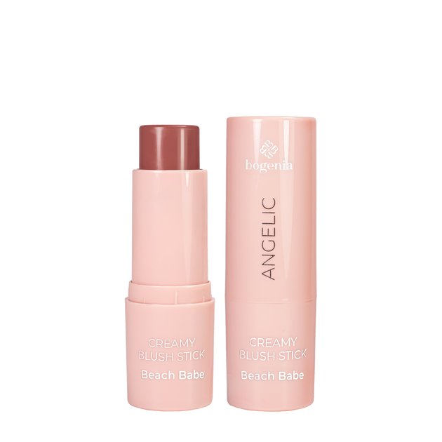 Румяна для лица кремовые Bogenia Angelic Creamy Blush Stick стик BG632, 003 Beach Babe - изображение 2