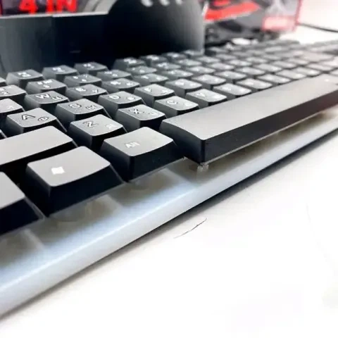 Игровой комплект клавиатура и мышь наушники коврик 4в1 Linmoni TF-400 Kit с RGB подсветкой для геймеров - изображение 7