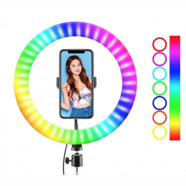 Кольцевая лампа RGB 26 см MJ26 LED RING FILL LIGHT BlackBox (c 1 держ.) - изображение 2