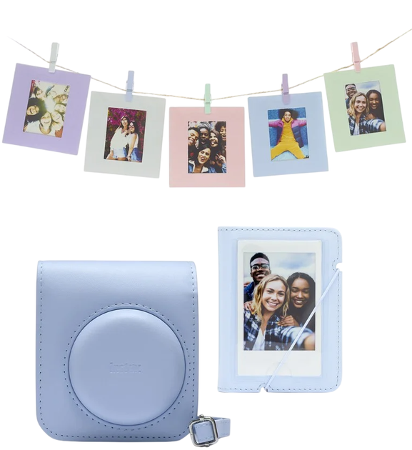 Комплект аксесуарів для камери Fujifilm Instax Mini 12 Accessory Kit Pastel Blue (8720094752099) - зображення 2