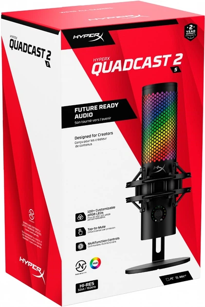 Mikrofon USB HyperX QuadCast 2 S (9A273AA) - obraz 18