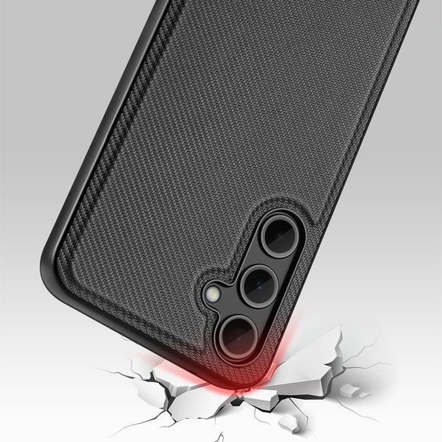 Etui plecki Nevox StyleShell Nylo do Samsung Galaxy A35 Black (4250686413410) - obraz 4