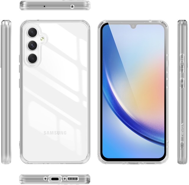Etui plecki Nevox StyleShell SHOCKFlex do Samsung Galaxy A35 Transparent (4250686413427) - obraz 5