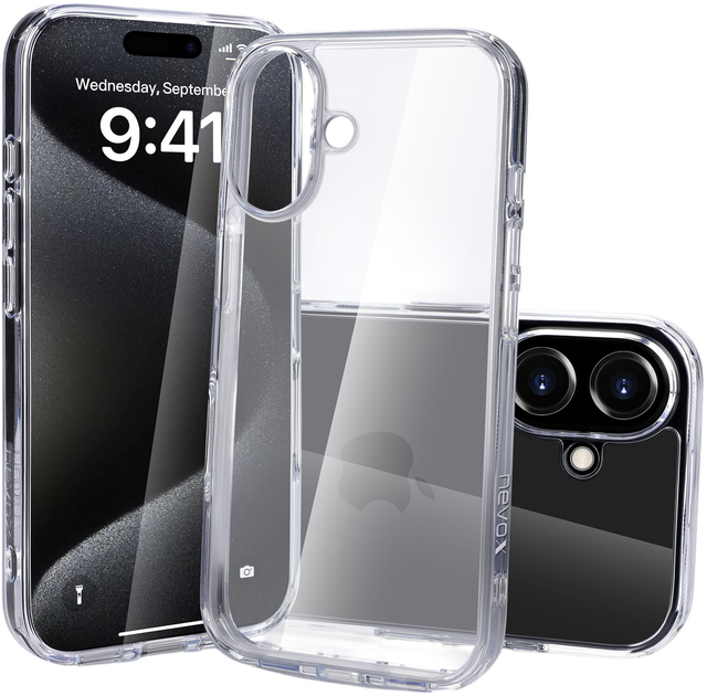 Панель Nevox StyleShell SHOCKFlex для Apple iPhone 16 Transparent (4250686413748) - зображення 3