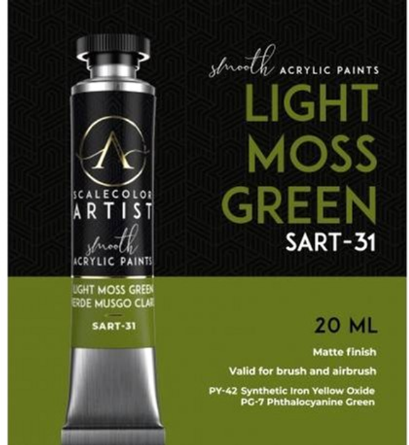 Фарба Scale75 Artist Range 20 мл Light Moss Green (8423153062152) - зображення 3