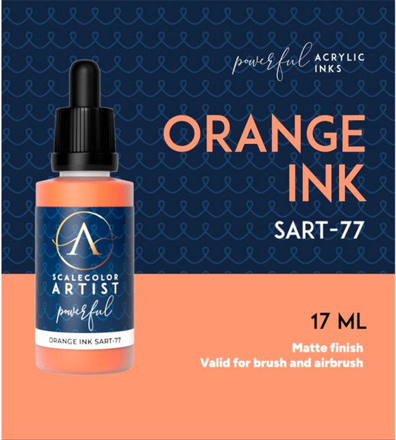 Farba Scale75 Artist Range 17 ml Orange Ink (8435635306296) - obraz 3