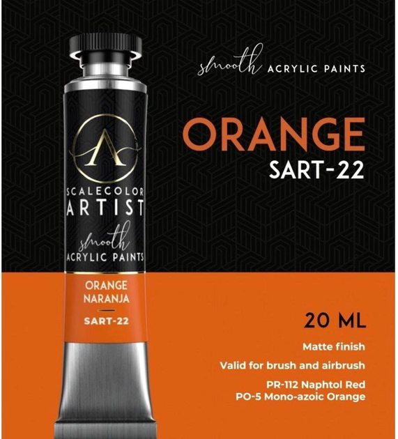 Farba Scale75 Artist Range 20 ml Orange (8423153062060) - obraz 3