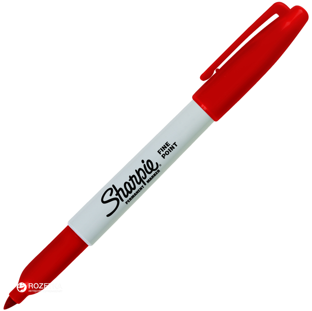 Маркер перманентный 1 шт Sharpie Fine 1 мм Красный (S0810940) – фото ...