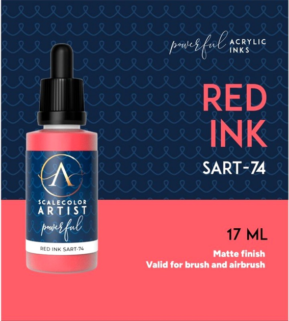 Фарба Scale75 Artist Range 17 мл Red Ink (8435635306265) - зображення 3