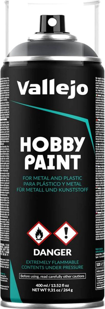 Праймер-спрей Vallejo Hobby Paint 28.002 400 мл Panzer Grey (8429551280020) - зображення 1