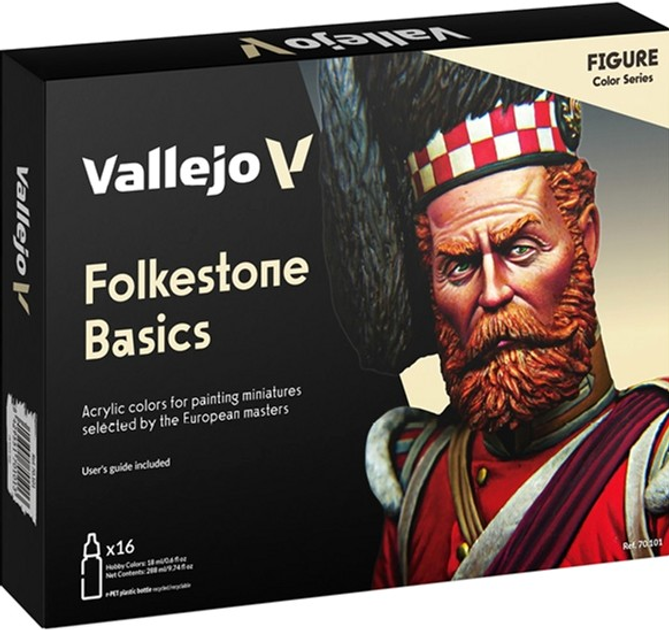 Набір фарб Vallejo Folkestone Basics 70.101 16 шт x 18 мл (8429551701013) - зображення 1