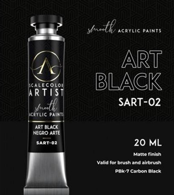 Фарба Scale75 Artist Range 20 мл Art Black (8423153061766) - зображення 2