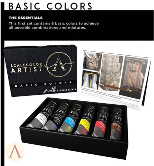 Zestaw farb Scale75 Artist Basic Colors Acrylic (8423153061896) - obraz 3