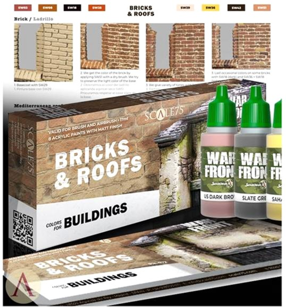 Набір фарб Scale75 Bricks and Roof Acrylic 8 шт (7427129409959) - зображення 3