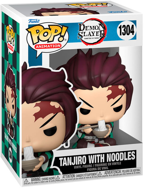 Figurka Funko POP Animation Demon Slayer Kimetsu No Yaiba 1304 Tanjiro with Noodles 9 cm (0889698573467) - obraz 1