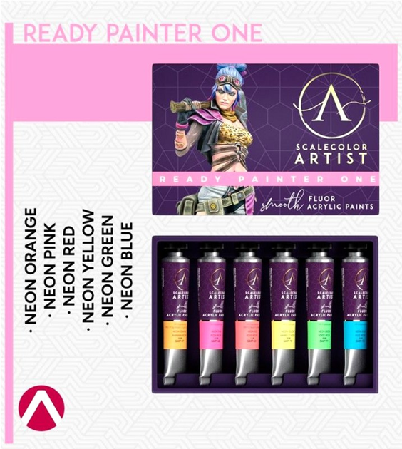 Zestaw farb Scale75 Artist Ready Painter One Acrylic 6 szt (8435635305985) - obraz 3
