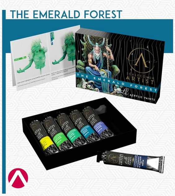 Zestaw farb Scale75 Artist Range The Emerald Forest Acrylic 6 szt (8435635305978) - obraz 2