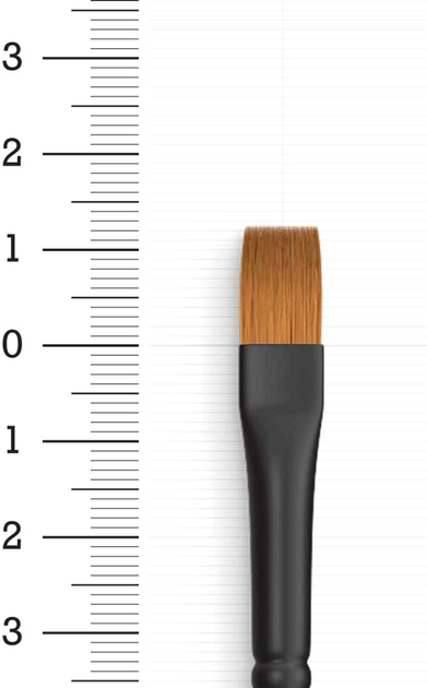 Pędzel syntetyczny Vallejo Effects Flat Rectangular Brush Synthetic B04008 8 (8429551002363) - obraz 3