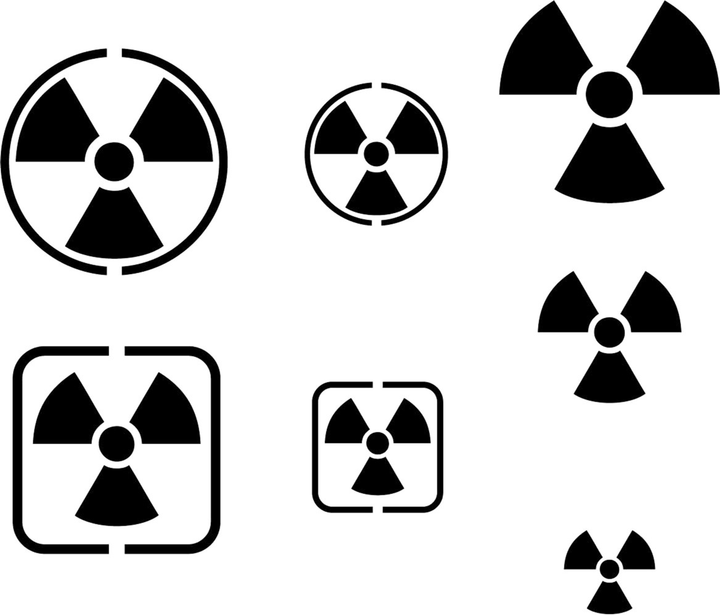 Szablon Vallejo ST-SF005 Stencils Radioactivity Signs (8429551986601) - obraz 3