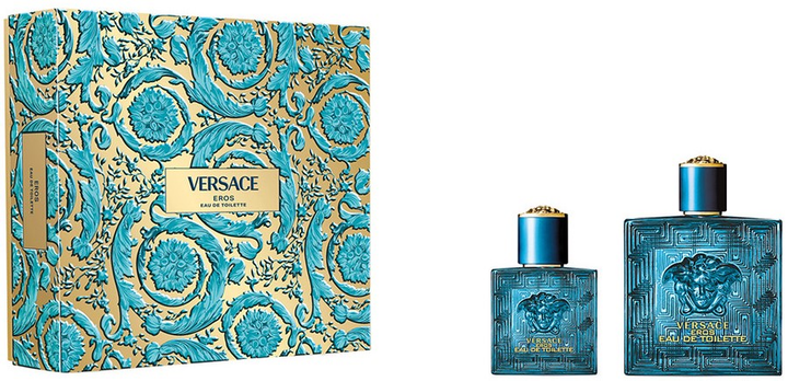 Zestaw dla mężczyzn Versace Eros Woda toaletowa 100 ml + Woda toaletowa 30 ml (8011003893591) - obraz 1