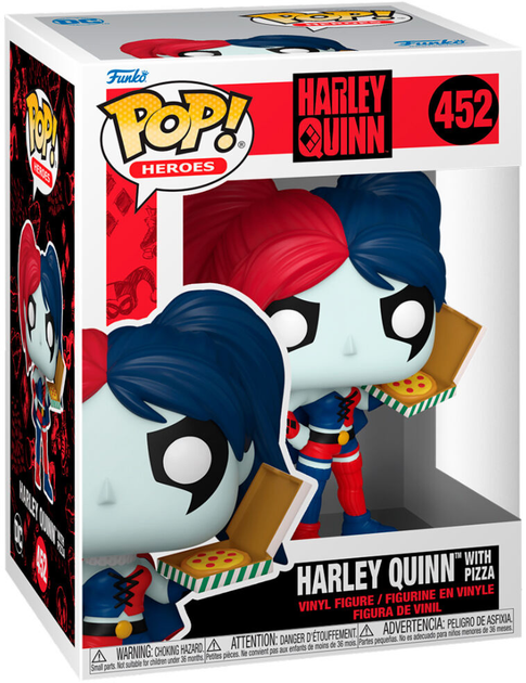 Фігурка Funko Pop DC Comics Harley Quinn with Pizza 9 см (0889698656153) - зображення 1