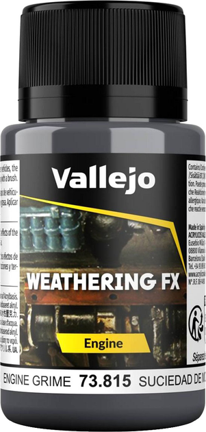 Акрилова фарба Vallejo Weathering FX Engine 73.815 40 мл Engine Grime (8429551738156) - зображення 1