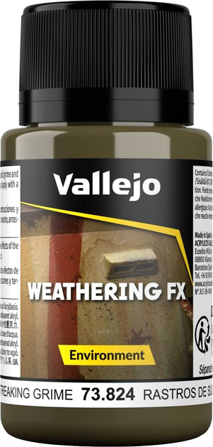 Акрилова фарба Vallejo Weathering FX Environment 73.824 40 мл Streaking Grime (8429551738248) - зображення 1