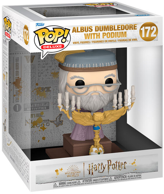 Фігурка Funko Pop Deluxe Harry Potter and the Prisoner of Azkaban Dumbledore with Podium 12 см (0889698760027) - зображення 1