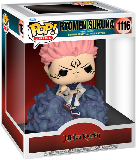 Figurka Funko Pop Deluxe Jujutsu Kaisen Sukuna 9 cm (0889698613620) - obraz 1