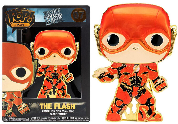 Przypinka Funko DC Comics Justice League The Flash Large Enamel POP 10 cm (0671803362055) - obraz 1