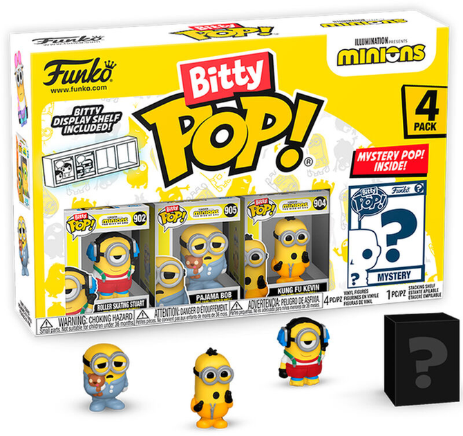 Набір фігурок-сюрприз Funko Bitty POP Minions Series 3 4 шт (0889698730372) - зображення 1