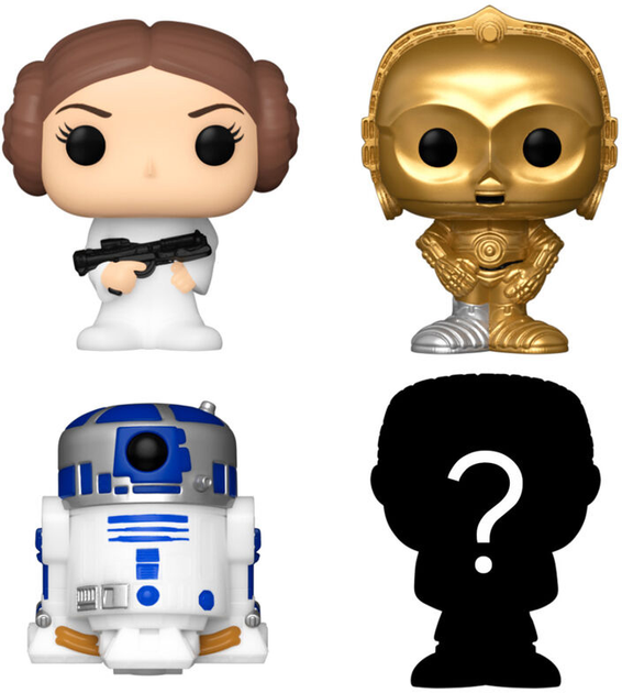 Набір фігурок-сюрприз Funko Bitty POP Star Wars Лея 4 шт (0889698715126) - зображення 2