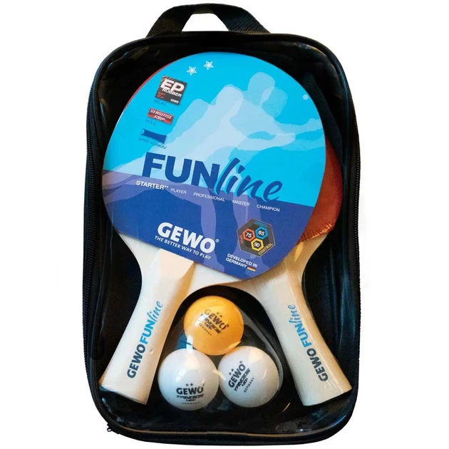 Набор для настольного тенниса GEWO Double-Fun 2 Bats 3 Balls (96960000) (931053) - Фото 3 Набор для настольного тенниса GEWO Double-Fun 2 Bats 3 Balls (96960000) (931053) - изображение 3