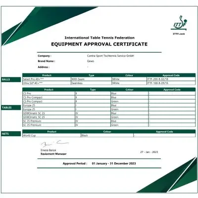 Мячи для настольного тенниса GEWO Select Pro 40+ ITTF 6 шт (86481200) (931059) - изображение 3