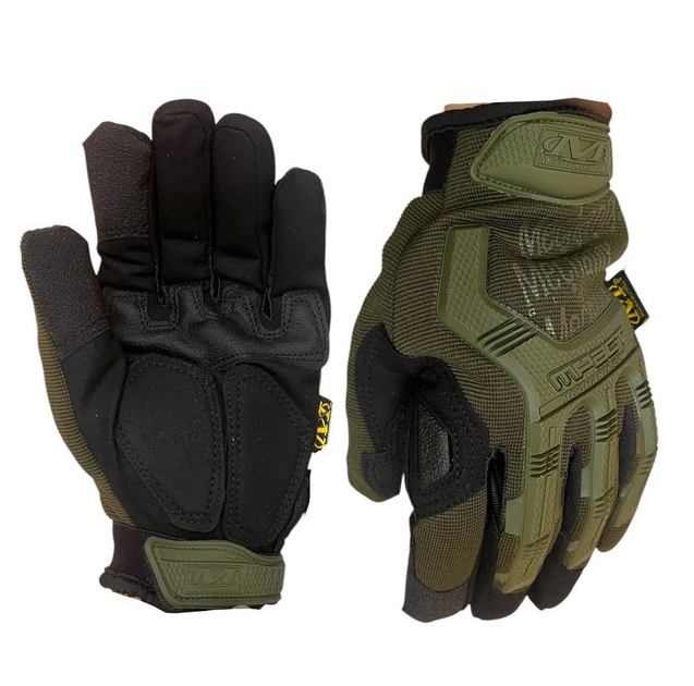 Перчатки MECHANIX M-PACT сенсорные с закрытыми пальцами и накладками олива XL - изображение 1