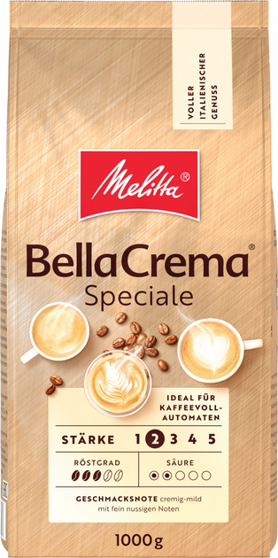 Акція на Кава Melitta Bella Crema Speciale у зернах 1 кг від Rozetka