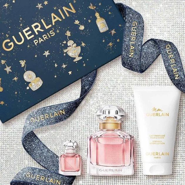 Набір для жінок Guerlain Mon Guerlain Парфумована вода 50 мл + Мініатюра Парфумована вода 5 мл + Лосьйон для тіла 75 мл (3346470148932) - зображення 2