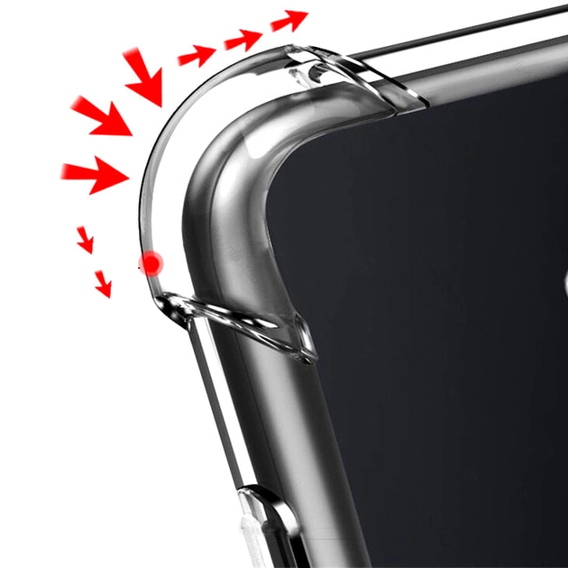 Чехол Fiji Proof для Samsung Galaxy A57 5G (A576) прозрачный бампер с усиленными бортами Transparent - изображение 2