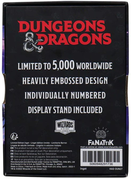 Plakietka kolekcjonerska Fanatik Dungeons & Dragons Spelljammer Adventures in Space Limited Edition (5060948291736) - obraz 10