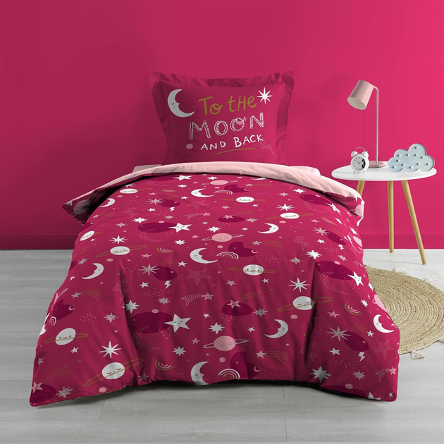 Pościel dla dzieci Douceur D'interieur Moonlight z fosforyzującym wzorem 140 x 200 cm (3574386441452) - obraz 3