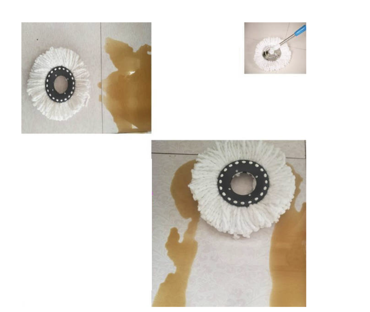 Запасна ганчірка для швабри Spin Mop Magic 360, мотузкова з мікрофібри діаметр 15,5 см, (02631) - зображення 5