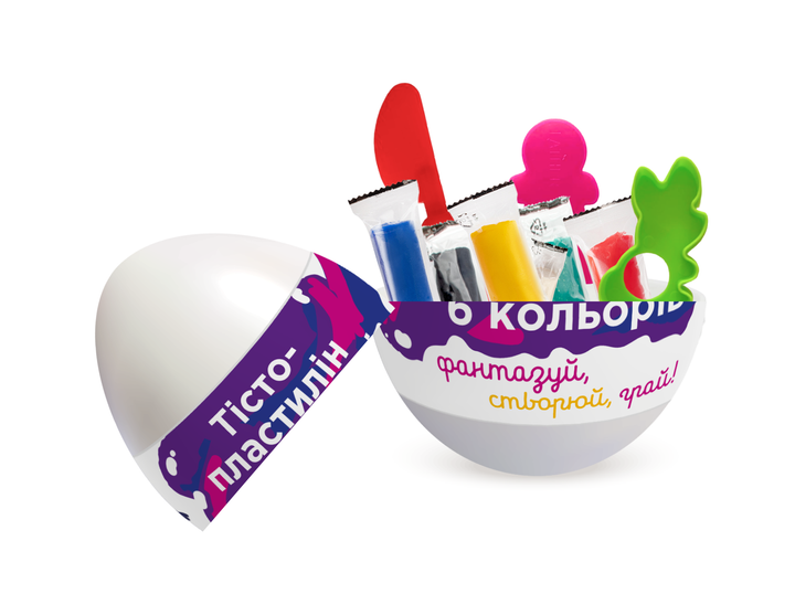 Набір для ліплення в яйці "Тісто-пластилін 6 кольорів" (TY4466) - зображення 5