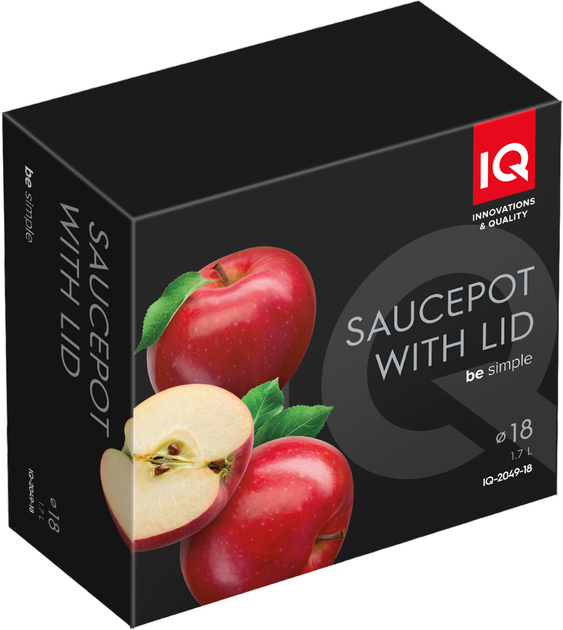 Кастрюля IQ Be Simple 1.7 л 18 см (IQ-2049-18) - изображение 6